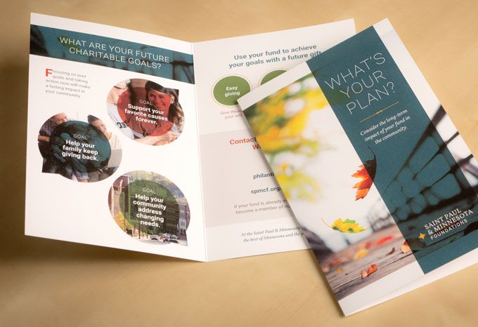 Financial planning brochure for Saint Paul & Minnesota Foundation