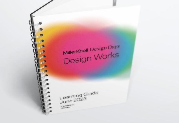 Close up of the cover of MillerKnoll Design Days Learning Guide