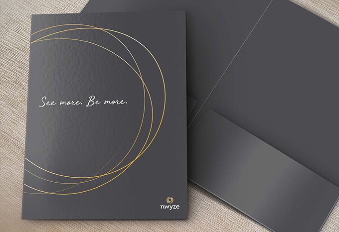 Nwyze branded pocket folder