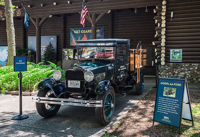 Model AA Ford display at the DNR Fire Prevention area at the Minnesota State Fair