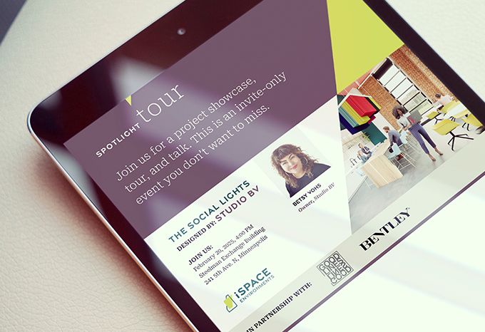 Email event invitation for iSpace Environments