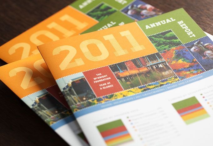 Cover of an annual report for McKnight Foundation 