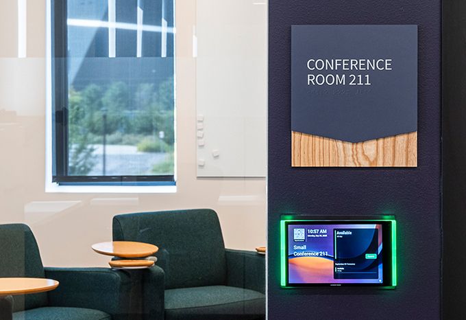 Conference room sign for McKnight Foundation